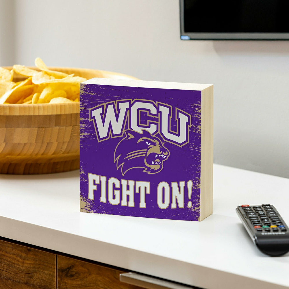Western Carolina University Plock, Down Home Fans, 6x6, Collegiate, Home