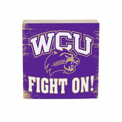 Western Carolina University Plock, Down Home Fans, 6x6, Collegiate, Home
