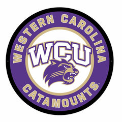 LED Wall Decor, Round, Western Carolina University, Collegiate, Home