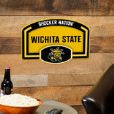 Wichita State University USA Embossed Steel Wall Sign, 11" x 17", Collegiate, Home