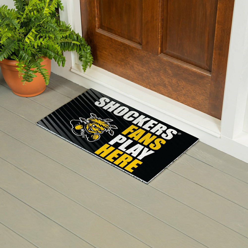 Wichita State University Fan Mat, 28"x16", Collegiate