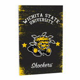 Wichita State University Wood Wall Sign, 16x24, Collegiate, Home