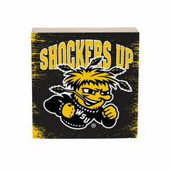 Wichita State University Plock, Down Home Fans, 6x6, Collegiate, Home