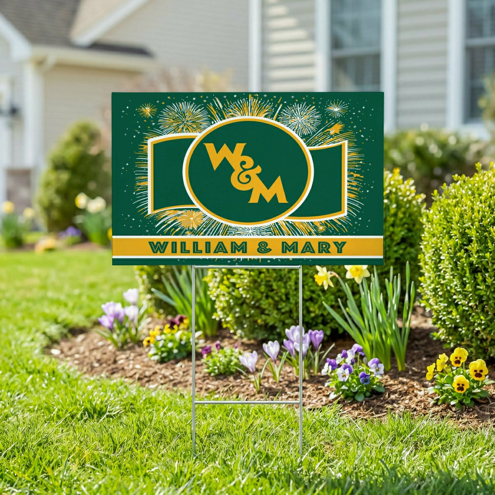 William & Mary Yard Sign, Patriotic, Collegiate, Home