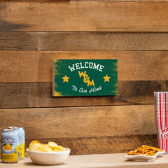 William & Mary Wood Wall Sign, 6x11, Collegiate, Home