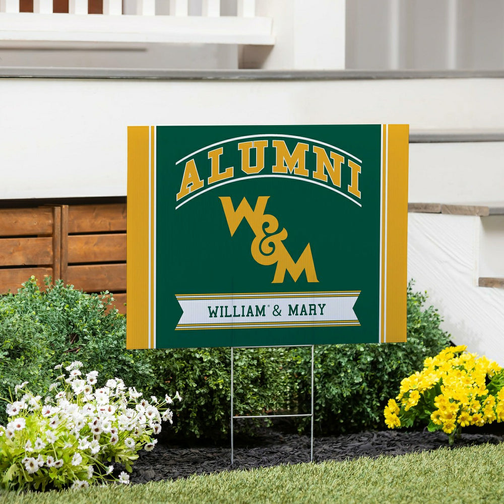 William & Mary Coroplast Yard Sign Alumni, Collegiate, Home
