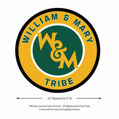 LED Wall Decor, Round, William & Mary, Collegiate, Home