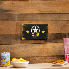 US Army, 250th Anniversary Wood Wall Sign, 6x11, US Military
