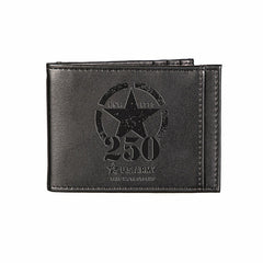 Front Pocket Wallet w/ RFID Blocking, US Army, 250th Anniversary, Blac, US Military, Home