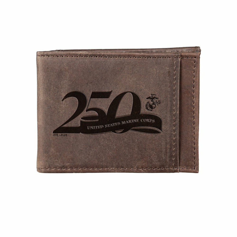 Front Pocket Wallet w/ RFID Blocking, US Marine Corps, 250th Anniversa, US Military, Home