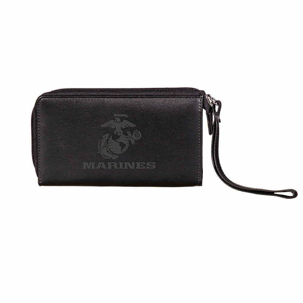 US Marine Corps Black Wristlet Wallet, US Military, Home