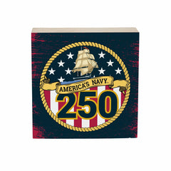 US Navy, 250th Anniversary Plock, Down Home Fans, 6x6, US Military, Home