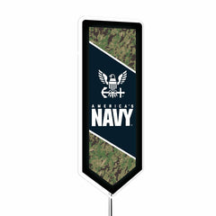 US Navy Glazelite Pennant LED Wall Decor, US Military, Home