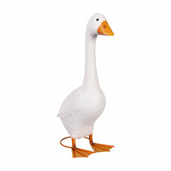 Metal Porch Goose Statue, 21"H, Home