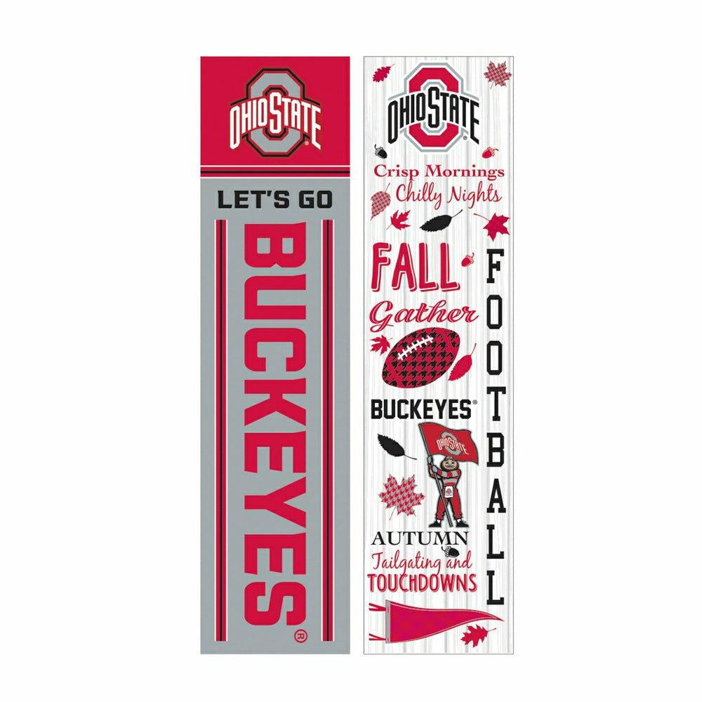 46" Double Sided Leaner, Ohio State University, Fall Seasonal, Home, Collegiate