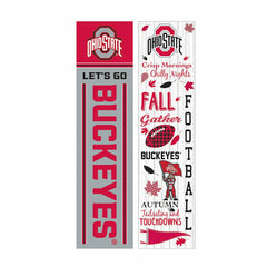 46" Double Sided Leaner, Ohio State University, Fall Seasonal, Home, Collegiate