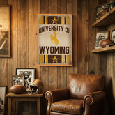 University of Wyoming, Canvas Wall Tapestry, Medium, 36x24, Home