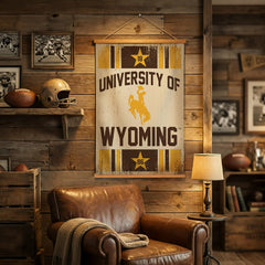 University of Wyoming, Canvas Wall Tapestry, Medium, 36x24, Home