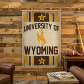 University of Wyoming, Canvas Wall Tapestry, Large, 54x36, Home