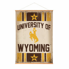 University of Wyoming, Canvas Wall Tapestry, Large, 54x36, Home