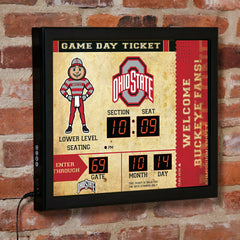 Scoreboard Wall Clock, Ohio State, Home, Collegiate