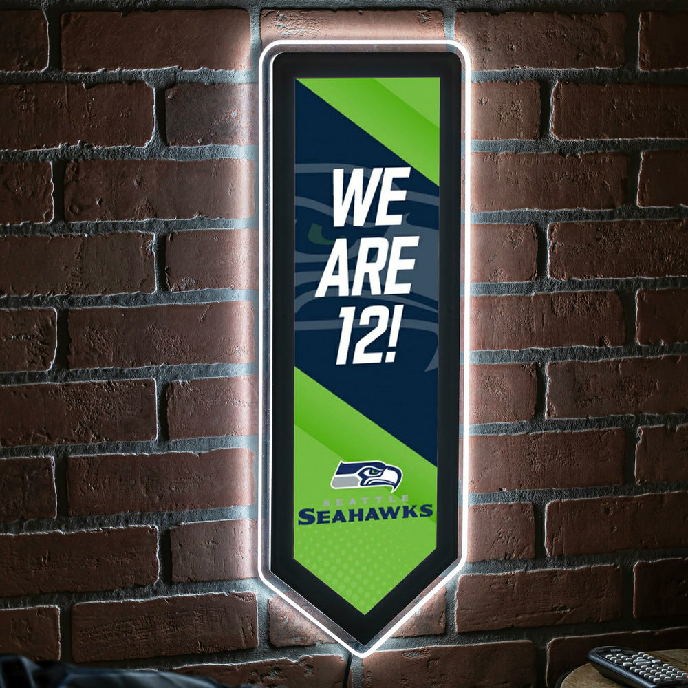 LED Wall Decor, Pennant, Seattle Seahawks, Home, NFL