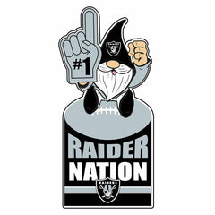 Las Vegas Raiders Gnome Metal Sign 10"L x 30"H, Home, NFL
