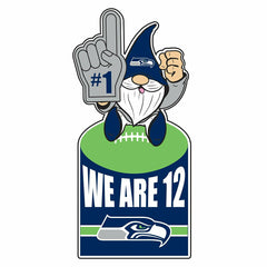 Seattle Seahawks Gnome Metal Sign 10"L x 30"H, Home, NFL