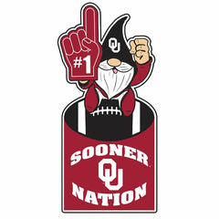 University of Oklahoma Gnome Metal Sign 10"L x 30"H, Home, Collegiate