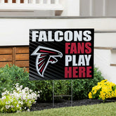 Atlanta Falcons Coroplast Yard Sign "Fans Play Here", NFL, Home