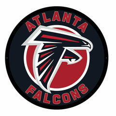 LED Wall Decor, Round, Atlanta Falcons, NFL, Home
