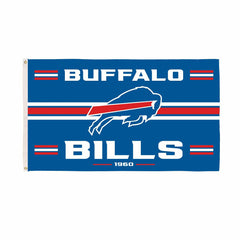 Buffalo Bills Single Sided Estate Flag with 2 Grommets, 3'x5', NFL, Home