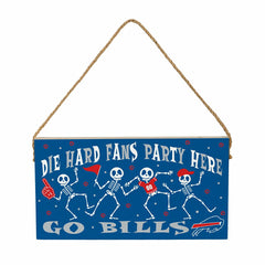 Buffalo Bills Halloween Wood Wall Sign, 6x11, NFL, Home
