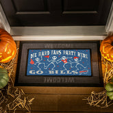 Buffalo Bills Flocked Coir Halloween Sassafras Switch Mat, 22"x10", NFL
