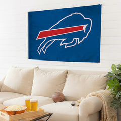 Buffalo Bills Single Sided Estate Flag with 2 Grommets, 3'x5', NFL, Home