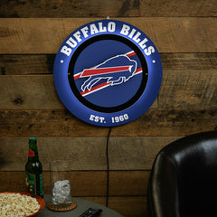 Buffalo Bills, Metal Lite, Round, NFL