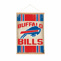 Buffalo Bills, Canvas Wall Tapestry, Medium, 36x24, NFL, Home