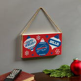 Buffalo Bills Holiday Wood Wall Sign, 6x11, NFL, Home