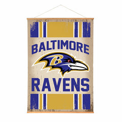 Baltimore Ravens, Canvas Wall Tapestry, Large, 54x36, NFL, Home