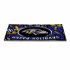 Baltimore Ravens Holiday PVC Mat, 28"x16", NFL