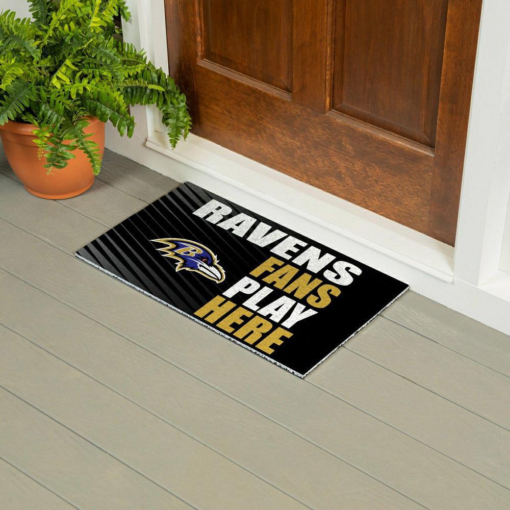 Baltimore Ravens Fan Mat, 28"x16", NFL