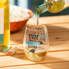Carolina Panthers, 17oz Boxed Stemless Wine, NFL, Home