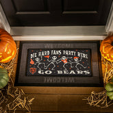 Chicago Bears Flocked Coir Halloween Sassafras Switch Mat, 22"x10", NFL