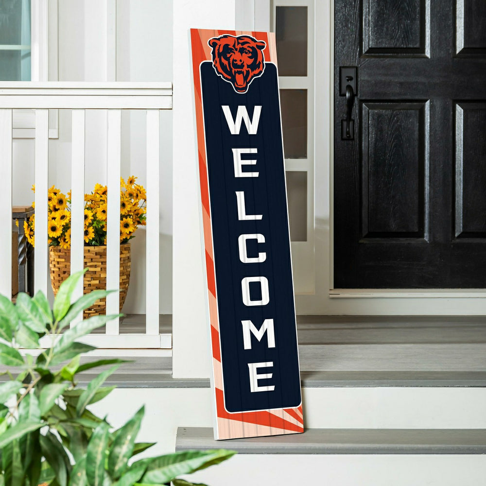 Chicago Bears Summer Seasonal Single Sided Large Leaner, 46", NFL, Home