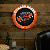 Chicago Bears, Metal Lite, Round, NFL