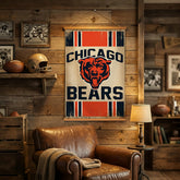 Chicago Bears, Canvas Wall Tapestry, Medium, 36x24, NFL, Home