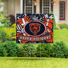Chicago Bears Yard Sign, Holiday, NFL, Home