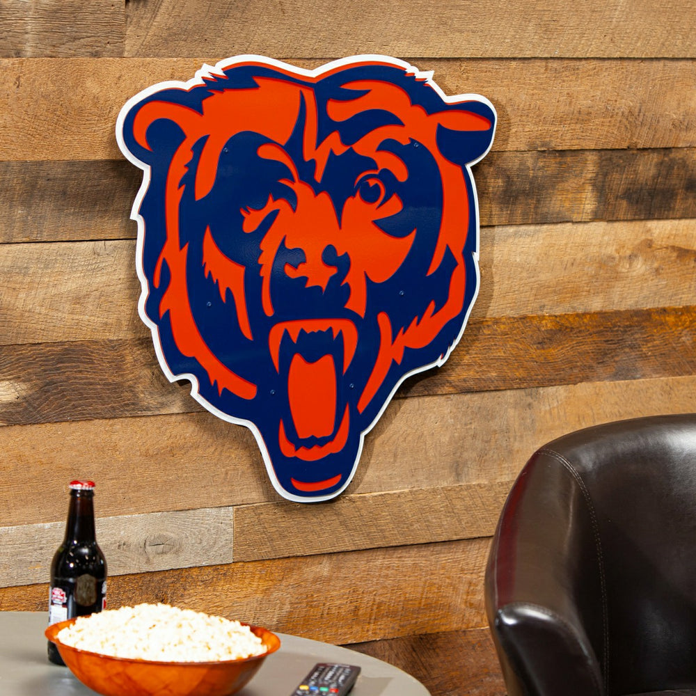 Chicago Bears Premier Metal Wall Art, NFL, Home