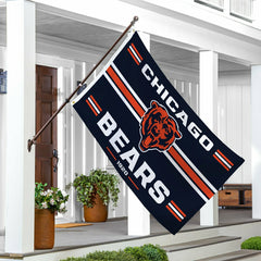 Chicago Bears Single Sided Estate Flag with 2 Grommets, 3'x5', NFL, Home