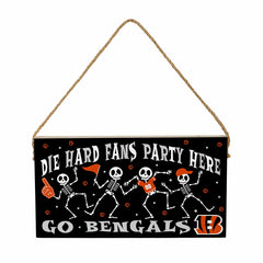 Cincinnati Bengals Halloween Wood Wall Sign, 6x11, NFL, Home